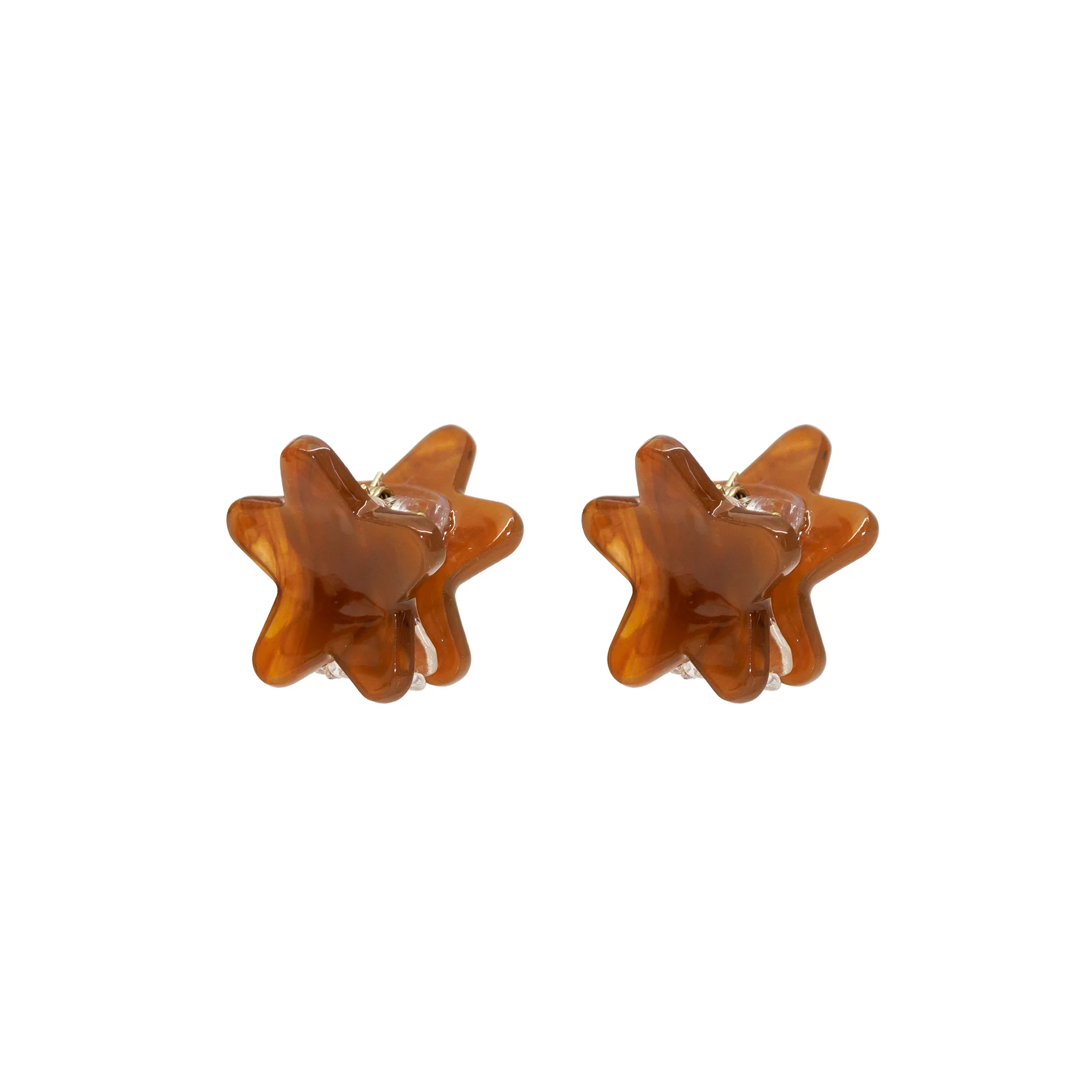 Baby Star Clip Set in Gingerbread - Image 2